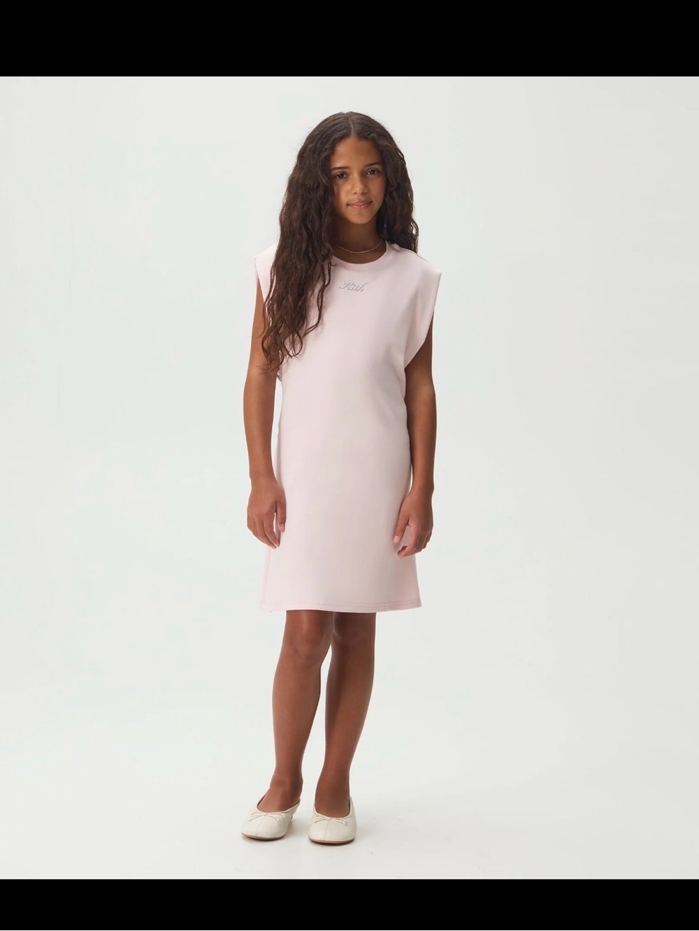 Kith Girls' Blush Pink Sleeveless Shift Dress